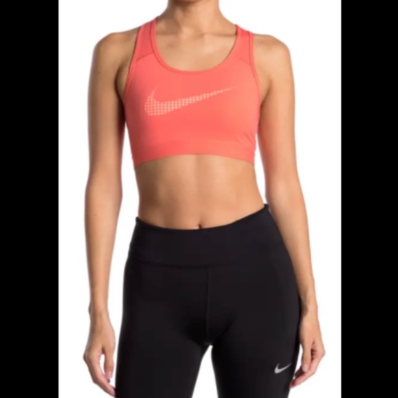 NEW Nike [ XS ] Swoosh‎ Iconoclash Sports Bra in Magic Ember/ Crimson Bliss - Picture 10 of 11